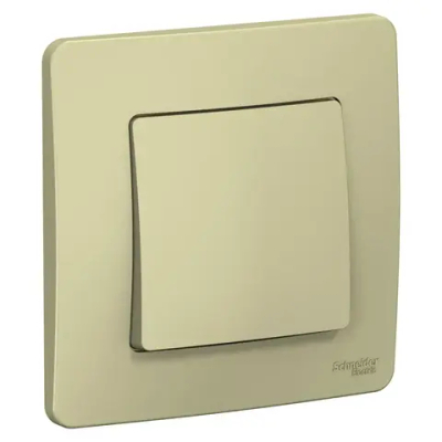 BLANCA С/У 1-клавишный ПЕРЕКЛЮЧАТЕЛЬ (сх.6), 10А, 250В, БЕЖЕВЫЙ