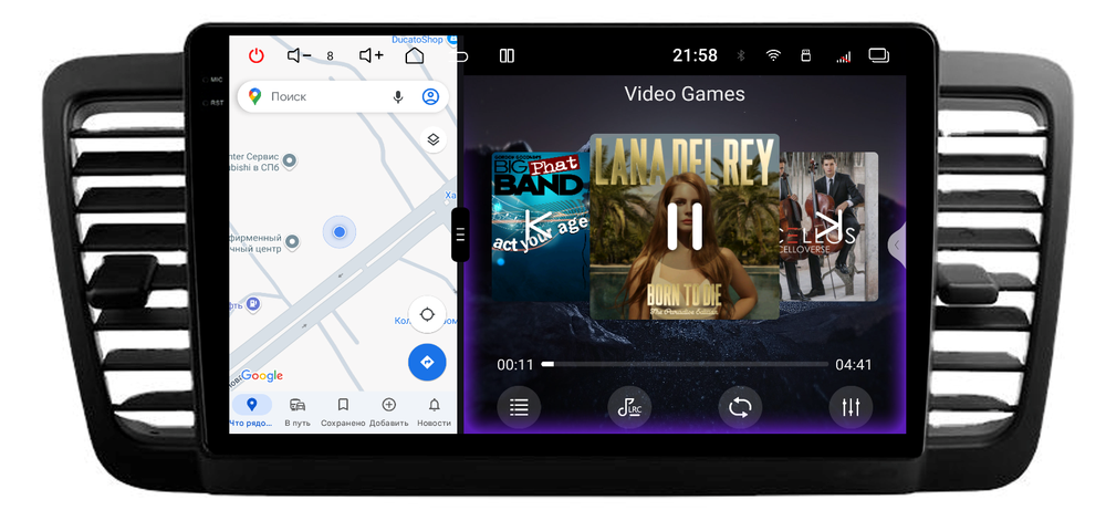 Магнитола для Subaru Legacy / Outback 2003-2009 - Redpower 85263 PRO/PROmax ТОП звук, 2K QLED, Android 14, CarPlay, 4G SIM-слот