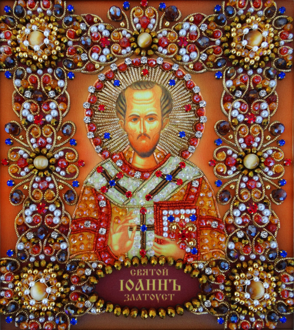 Ии-37 Набор для вышивания хрустальными камнями Святой Иоанн