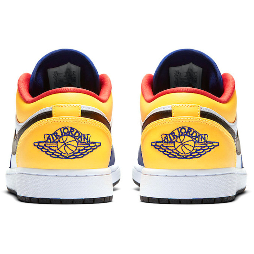 Кроссовки Air Jordan 1 Low White Deep Royal Blue