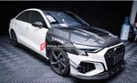 Карбоновый обвес для AUDI A3 S3 RS3 2021+ Ауди аэродинамический обвес