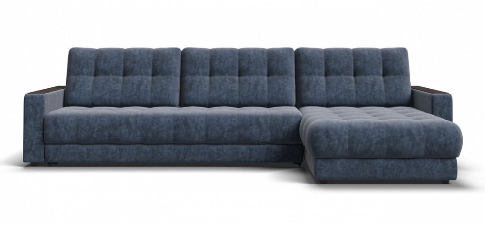 Угловой диван Босс Макс Велюр Роял синий