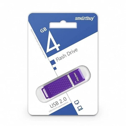 Флешка Smart Buy USB 4GB Quartz series Violet