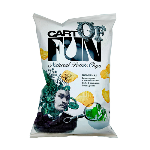 Чипсы Cart of Fun Зелень в сметане 140гр
