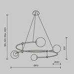 Подвесной светильник Maytoni MOD317PL-04G