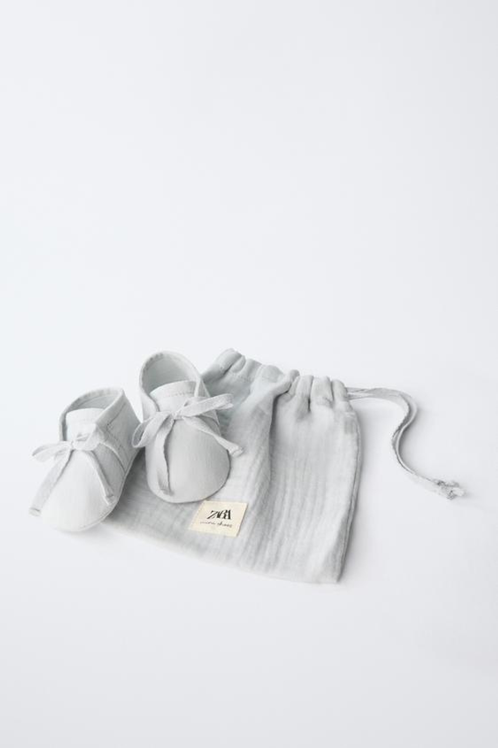 ZARA БОТИНКИ СО ШНУРОВКОЙ, СВЕТЛО-СЕРЫЙ