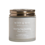 Mary&May Успокаивающая смываемая маска с центеллой и чайным деревом CICA TeaTree Soothing Wash Off Pack