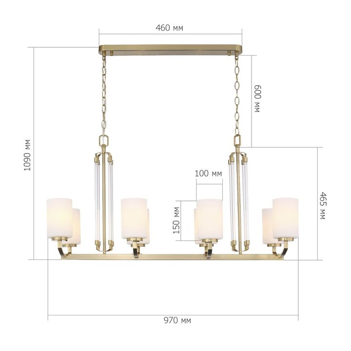 Подвесная люстра ST Luce Opalus SL1403.333.08