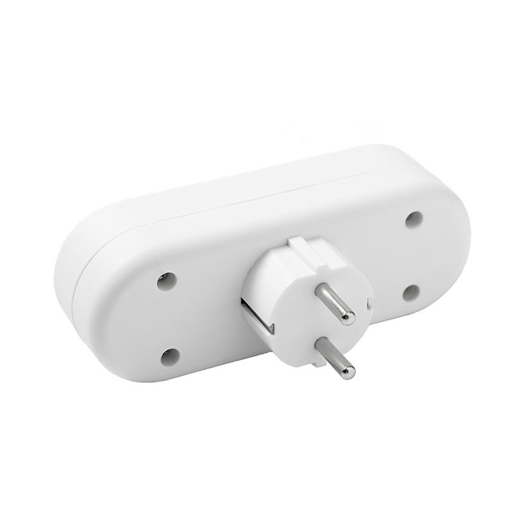 Разветвитель 3-м с заземл. 16А 3500Вт 250В плоский бел. DОМТОК 2656