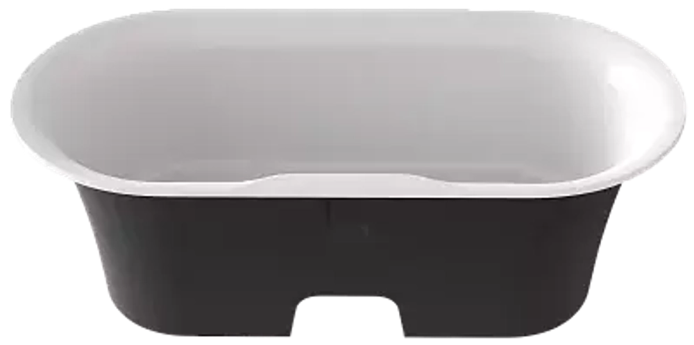 Ванна из литого мрамора отдельностоящая BAS Венеция 1700х800 черный