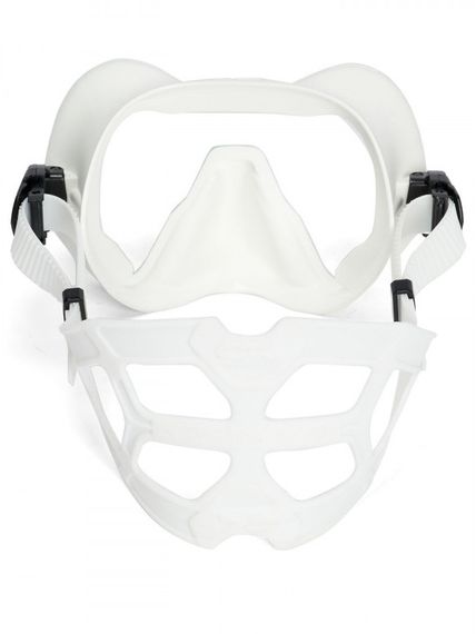 Маска C4 Carbon Skyline Antifog white