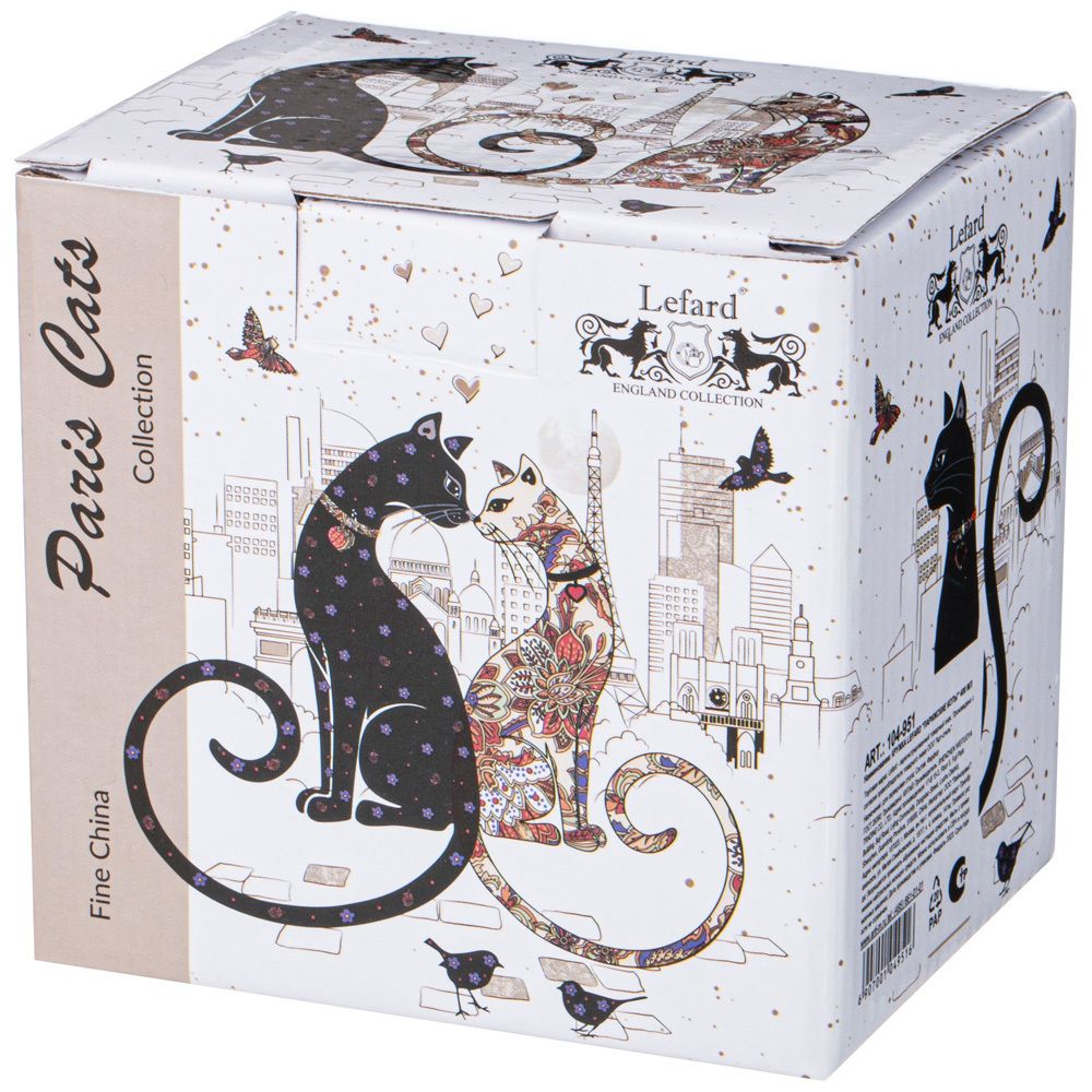 КРУЖКА LEFARD "ПАРИЖСКИЕ КОТЫ" 400 МЛ (КОР=36ШТ.)