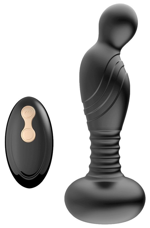 Массажер простаты Boys of Toys с вибрацией и движением, 9 см