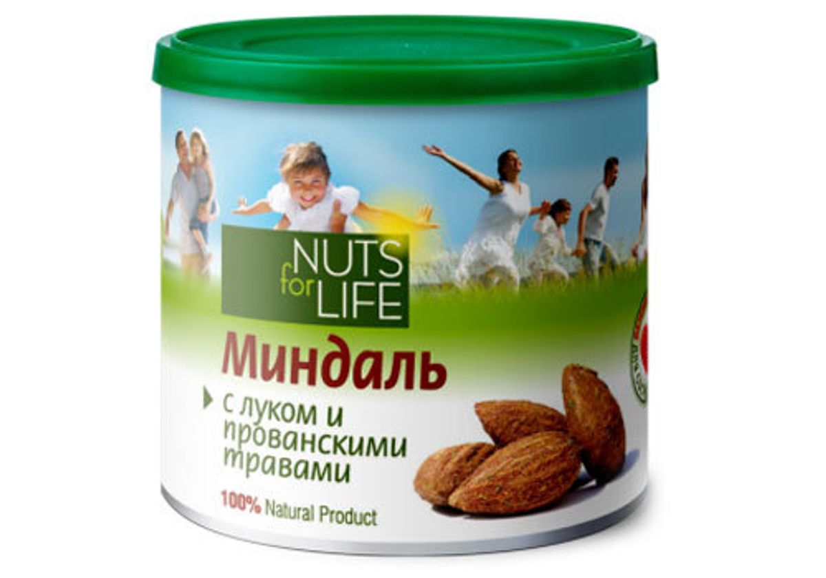 Миндаль с луком и прованскими травами Nuts for Life, 115г