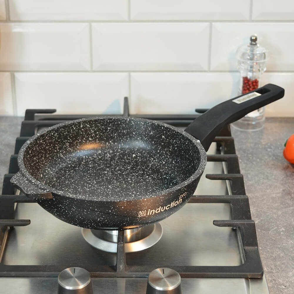 Сковорода 20см Гранит black Induction Pro с несъемной ручкой