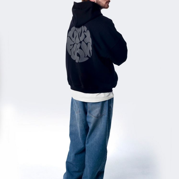 Худи UNIFORM EVERYDAY Bubble, черный, утеп.