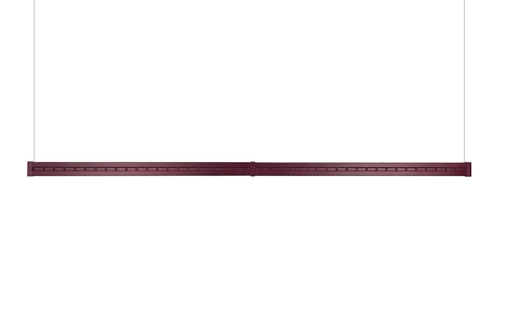 Лампа плоская светодиодная "Turnus" (махагон, серебристый отражатель, 305х66х10см)