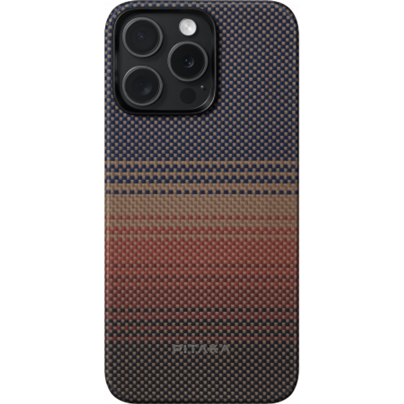Чехол Pitaka Fusion Weaving MagEZ Case 4 для iPhone 15 Pro Max (6.1"), Sunset, кевлар (арамид) FR1501PP