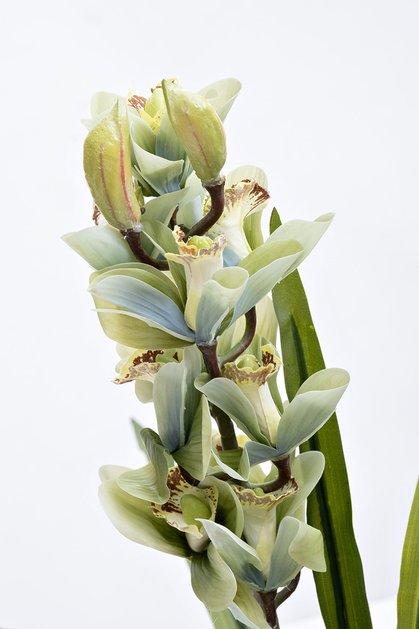 Орхидея Cymbidium искусственная в горшке 110см Garda Decor 29BJ-911-33