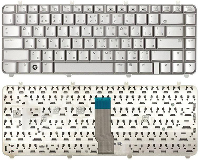 Клавиатура для ноутбука HP Pavilion DV5-1000 серебристая
