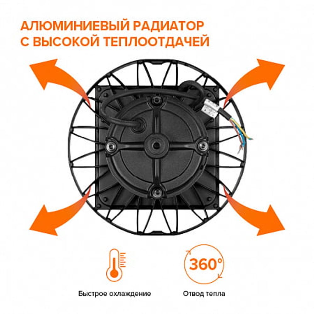 Светильник WOLTA PRO ТАЙФУН ДСП06-100-002-6К