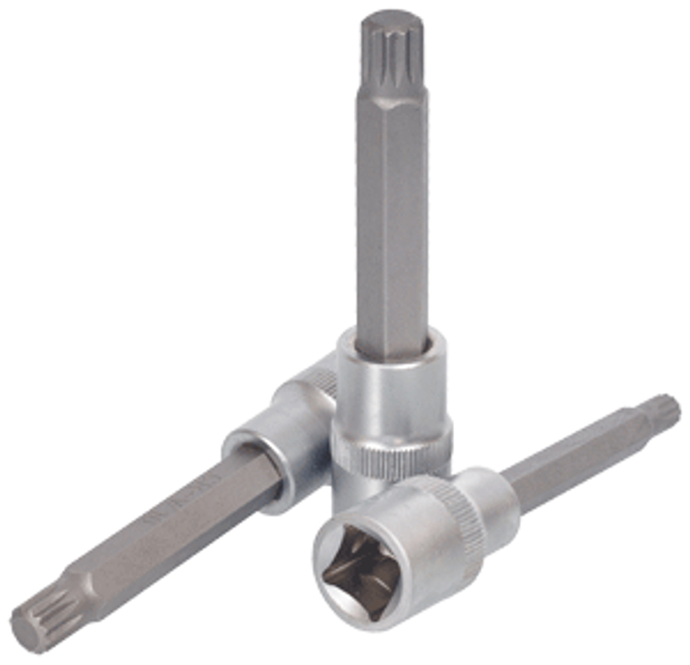 Головка с вставкой Spline 1/2" М10 L=100 мм