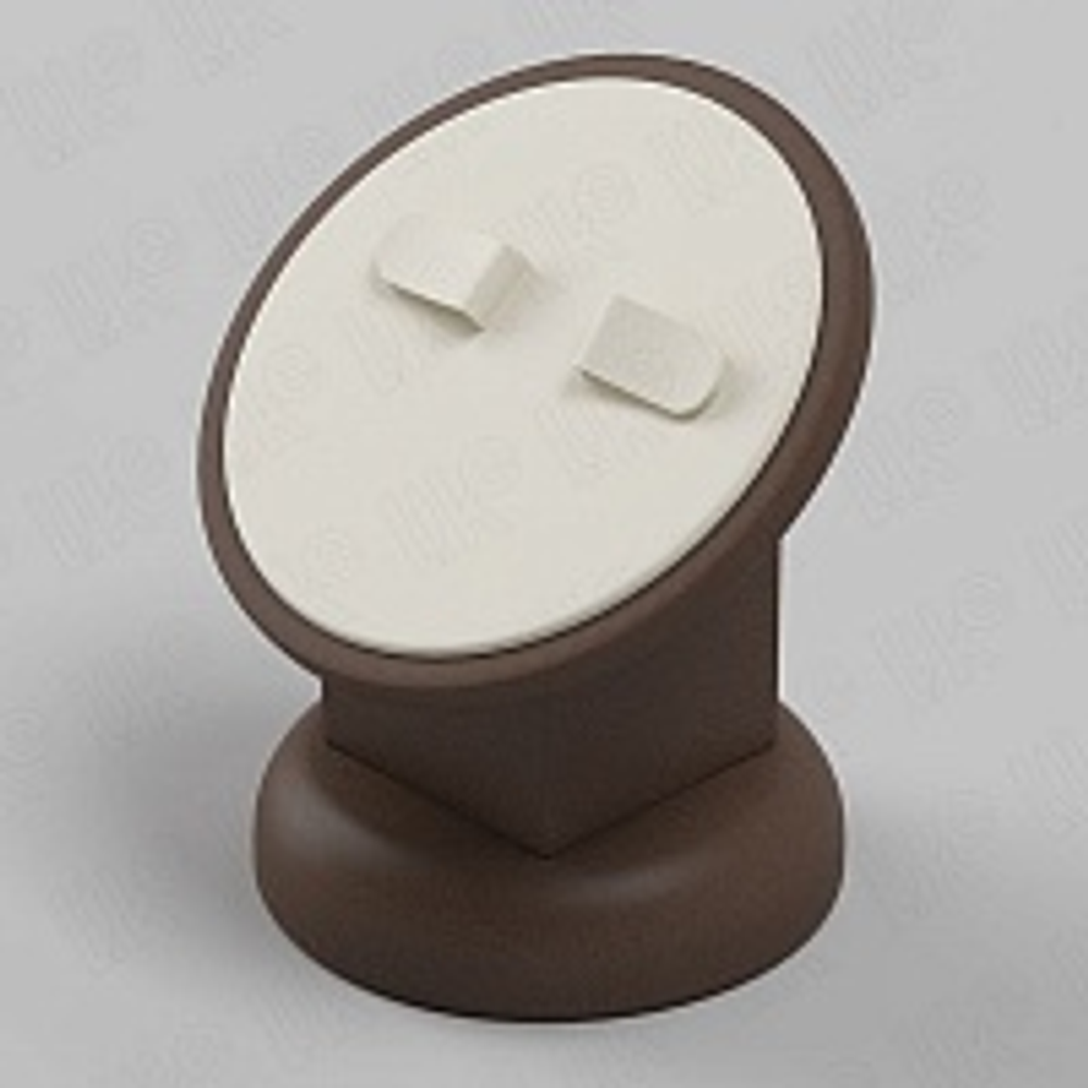 Подставка для серег/круглая/2 язычка/накладка/ножка/основание