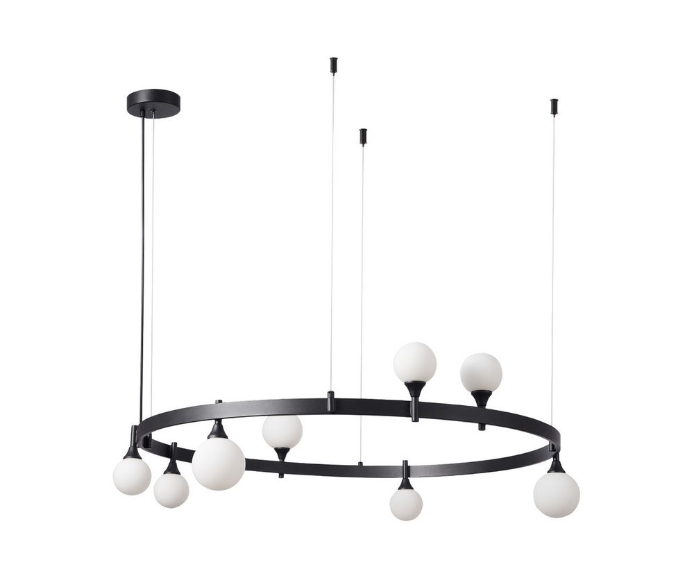 Kink Light 07808-8,19 Люстра Бьянки черный G9 8*7W