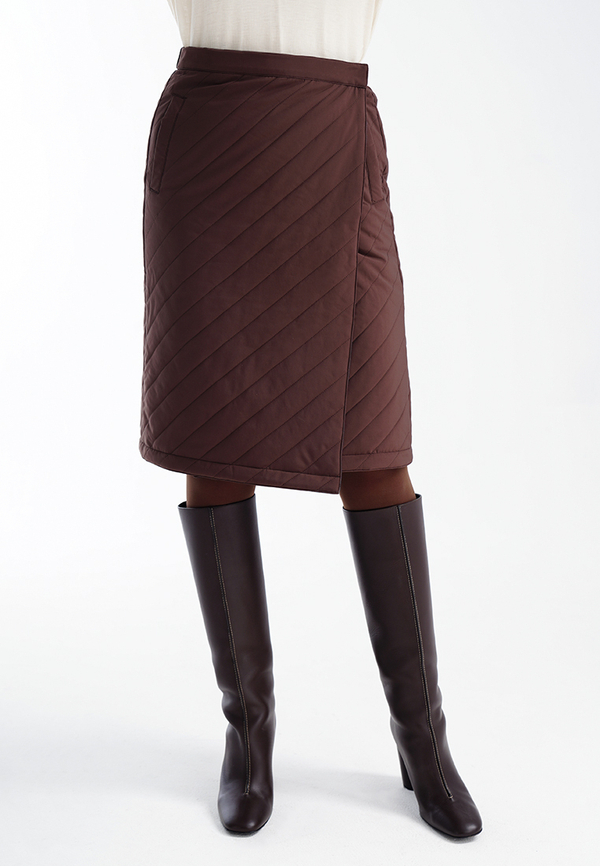 Двусторонняя стеганная юбка