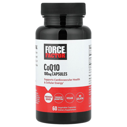 Force Factor, коэнзим Q10, 60 растительных капсул