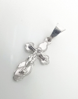 Крестик Эстерелла, серебро 925 пробы, родированный/Ф