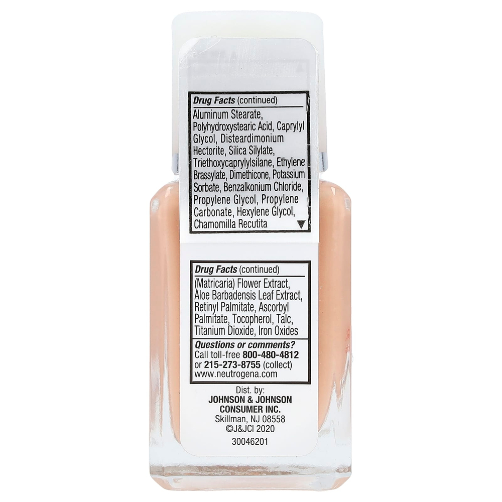 Neutrogena, Очищение кожи, безмасляный макияж, нюдовый 40, 30 мл (1 жидк. унц.)