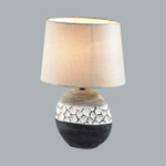 8119/1T COMFI LN26 489 серый, керамика/текстиль Настольная лампа E27 1*60W 220V AVALONA