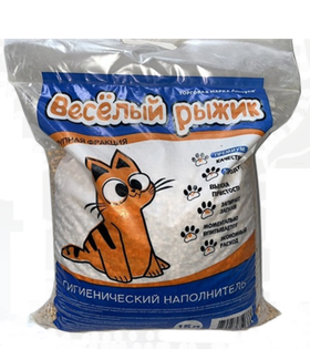 Минеральный наполнитель "Веселый рыжик" 15л. крупная фракция