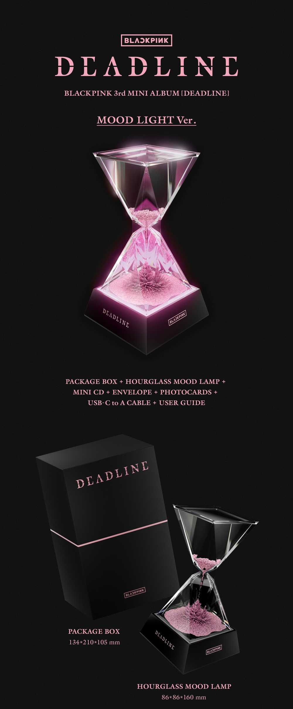 Альбом BLACKPINK 3rd MINI ALBUM [DEADLINE] (MOOD LIGHT Ver.) (Limited)