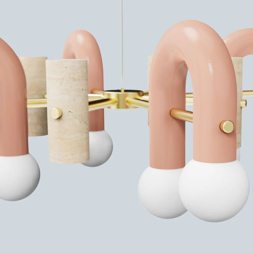 Современная дизайнерская люстра в стиле арт-объекта.