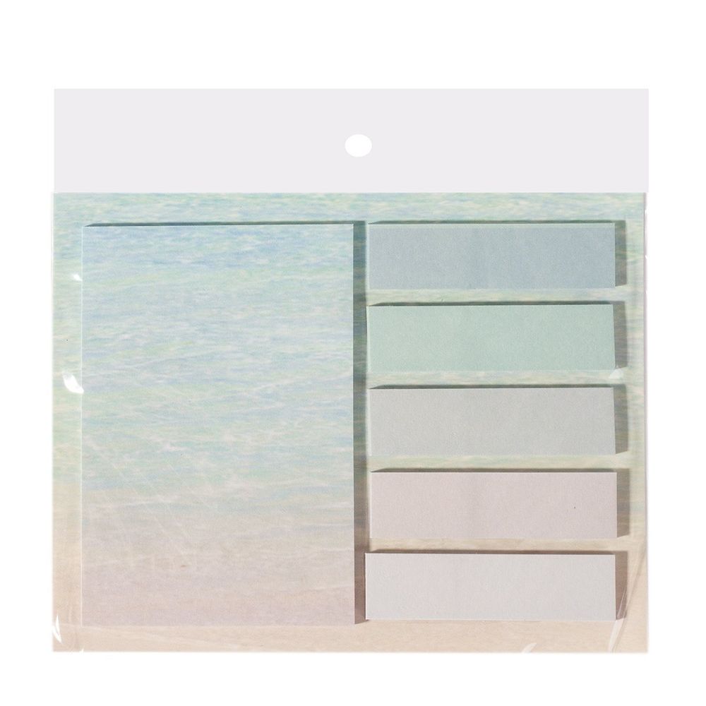 Набор блоков для записей с клеевым краем, Alingar, 5 шт.- 12*45 мм, 1 шт. - 50*75 мм, по 20 л., "Бирюзовый градиент", пакет европодвес Набор блоков для записей с клеевым краем, Alingar, 5 шт.- 12*45 мм, 1 шт. - 50*75 мм, по 20 л., "Бирюзовый градиент", пакет европодвес