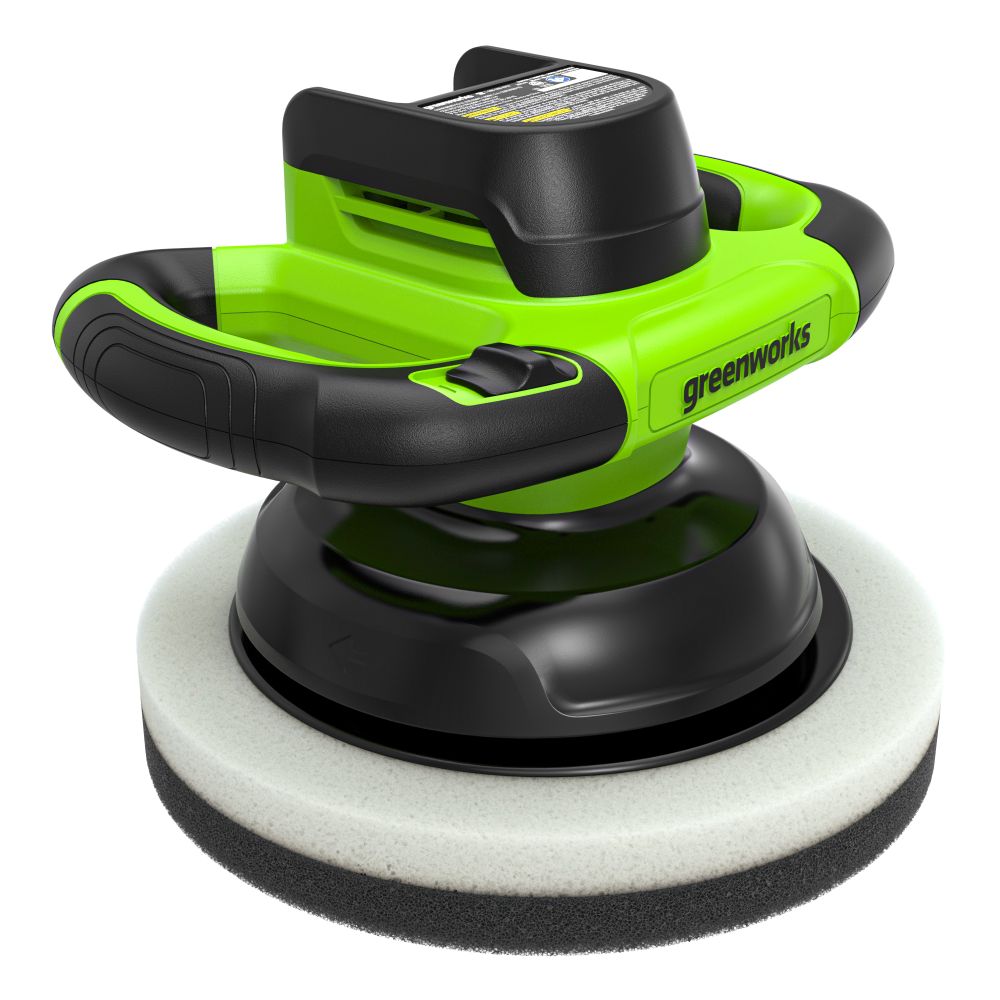 Полировальная машина аккумуляторная Greenworks G24BU10, 3502107,24 В, без АКБ и ЗУ