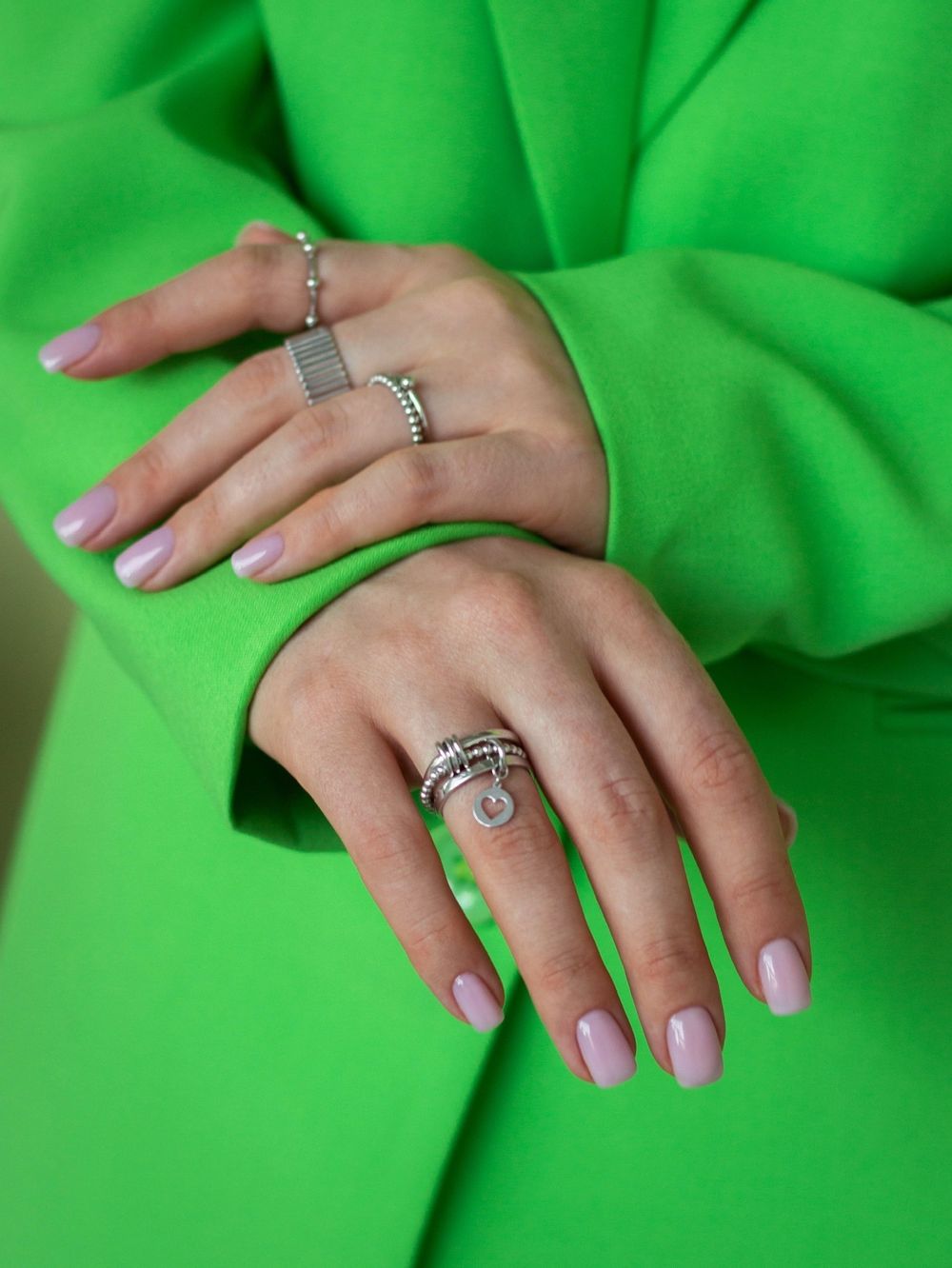 Кольцо тройное Bubble