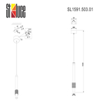 SL1591.503.01 Светильник подвесной ST-Luce Белый, Алюминиевый/Белый LED 1*6W 3000K