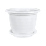 Горшок цветочный Виола 5л с поддоном белый