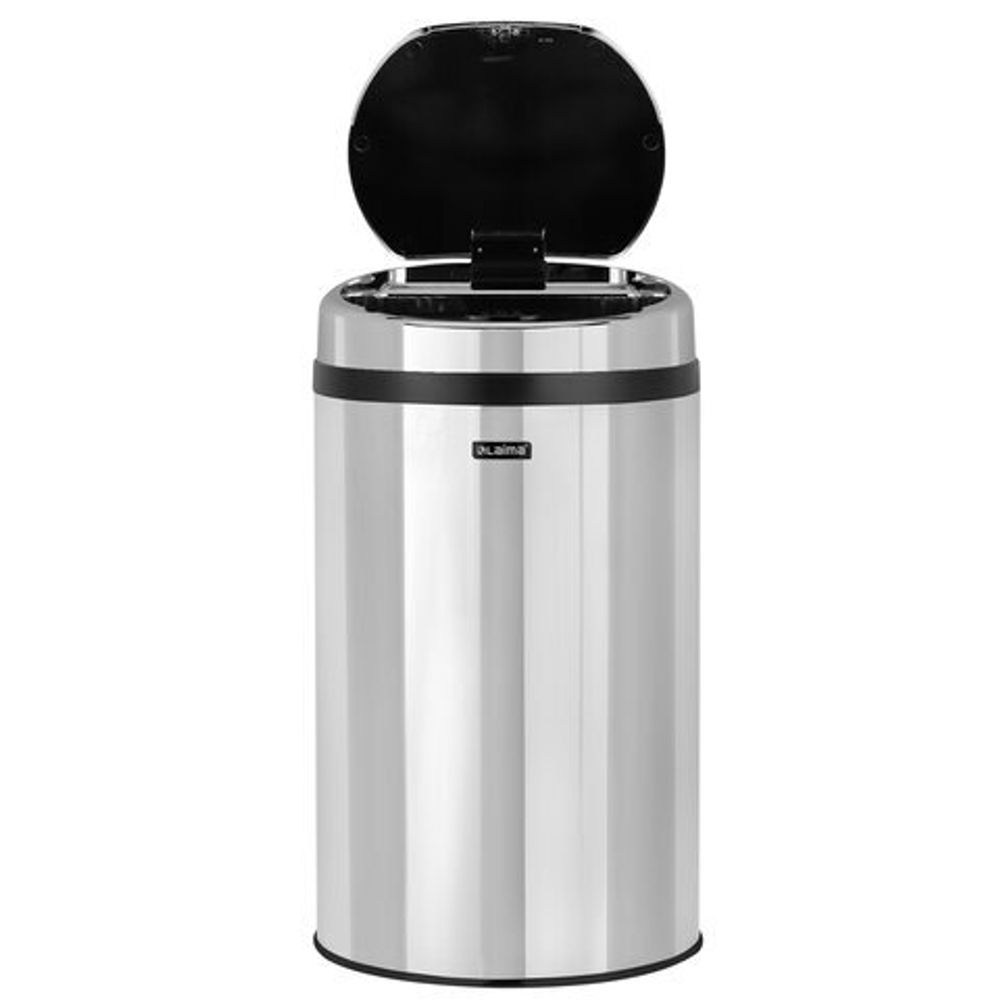 Ведро для мусора СЕНСОРНОЕ 30 л, нержавеющая сталь, зеркальная крышка, питание от 4-х батареек AA (не входят в комплект), LAIMA, 609329