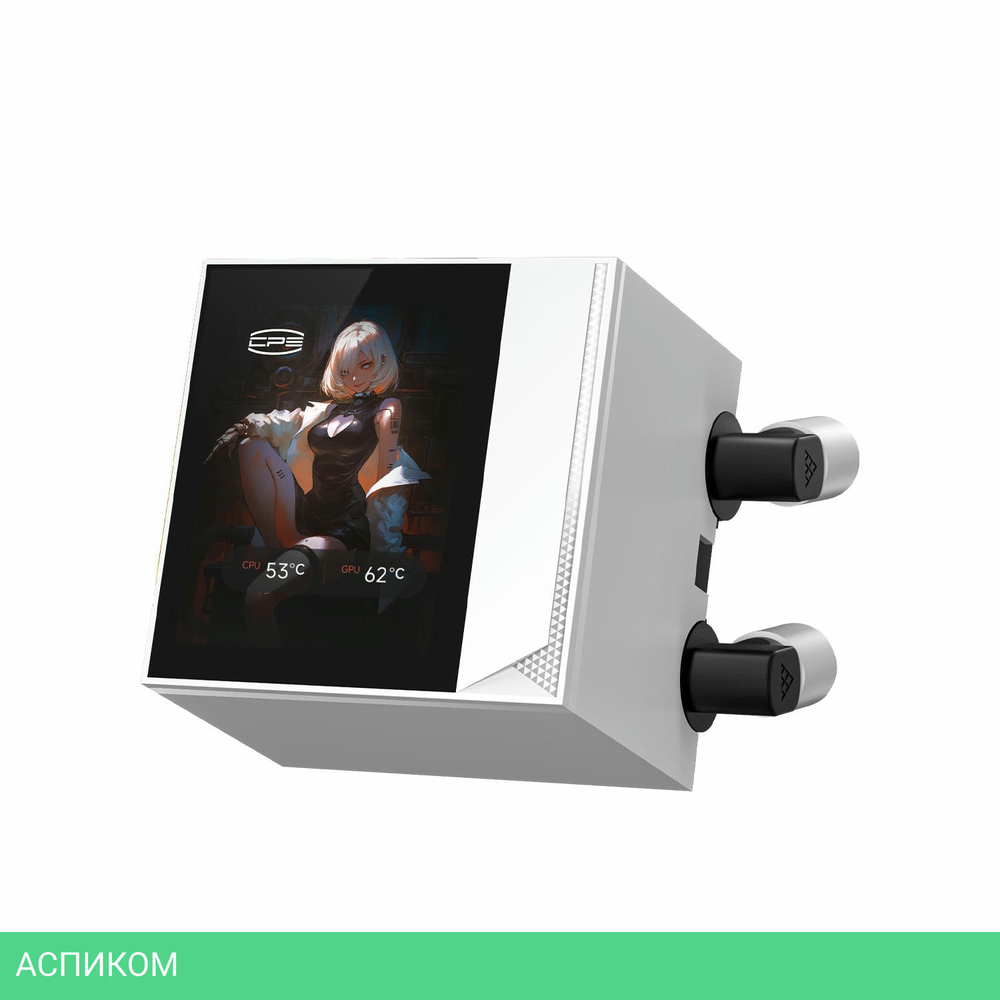 Система жидкостного охлаждения для процессора PCCooler DC360 Pro ARGB Display WH белый (DC360Pro-WHAWXY-GL)