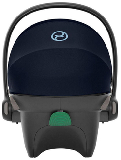 Коляска Cybex Balios S Lux TPE complete Aton S2 Ocean Blue 3 в 1 Seashell Beige с дождевиками