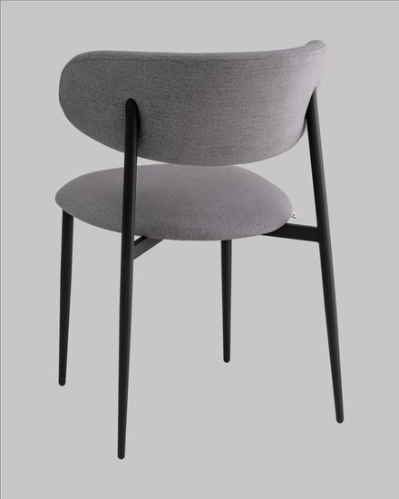 Стул Kirbi велюр серый