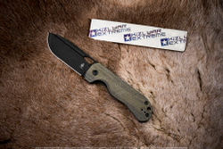 Складной нож Kizer Bugai сталь CPM 3V BlackWash рукоять Микарта