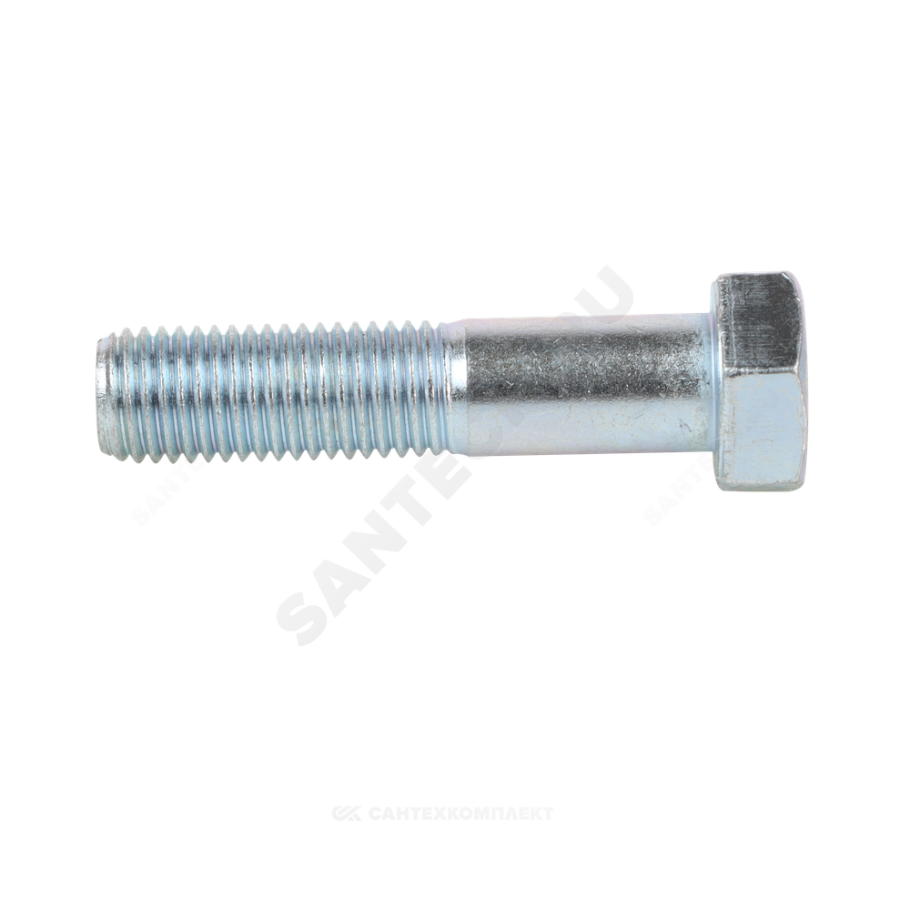 Болт стальной оц М16х75 к.п. 5.8 шестигранный DIN 931 (ГОСТ 7798-70)