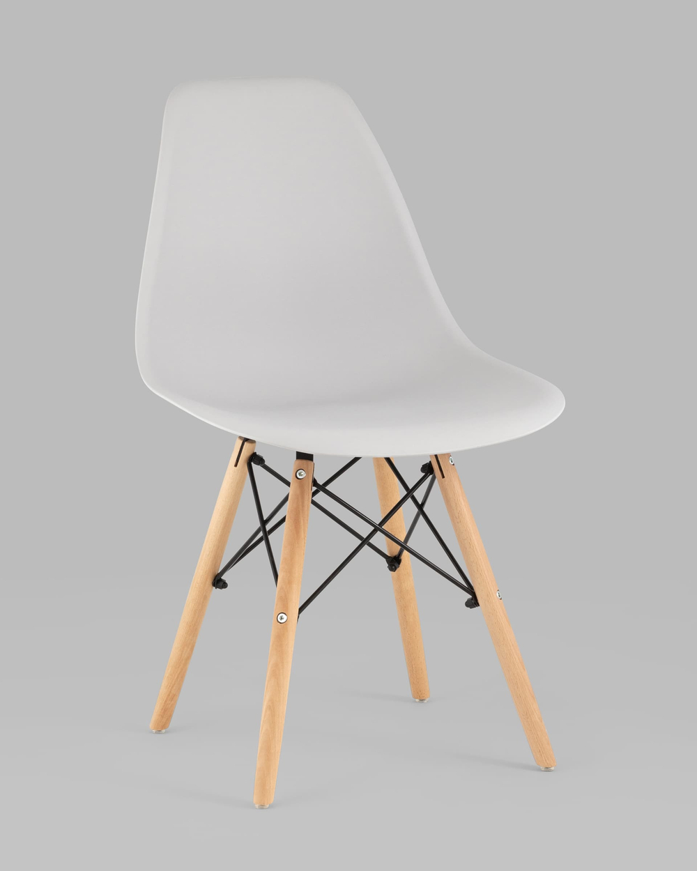 Стул Eames Style DSW светло-серый x4 (разборный каркас)