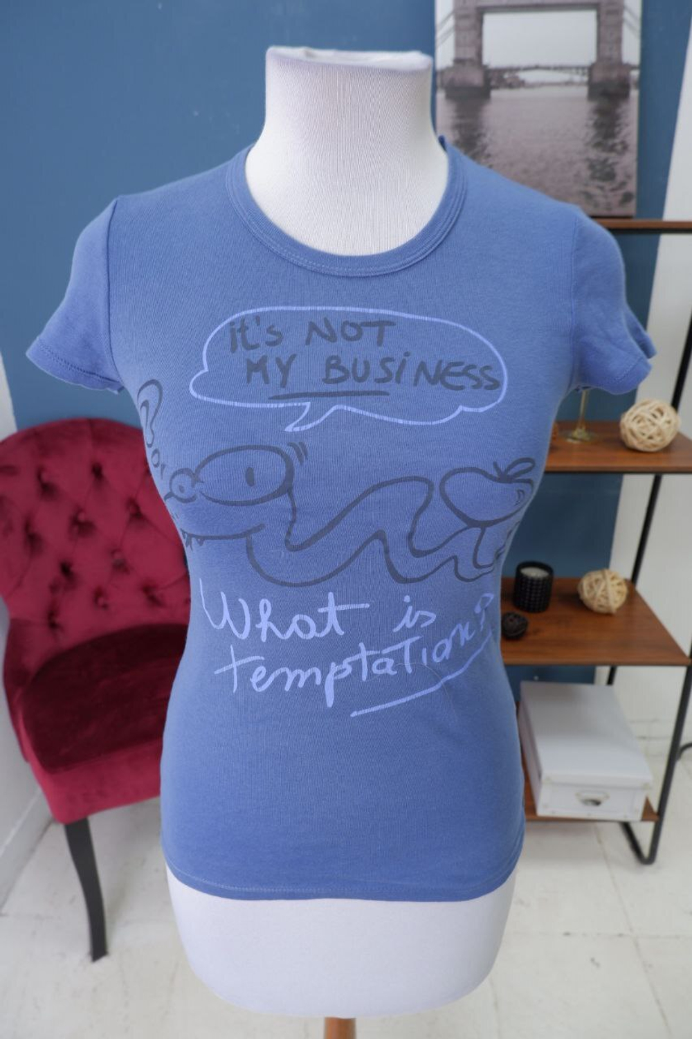 Футболка Benetton с надписью 40 размер