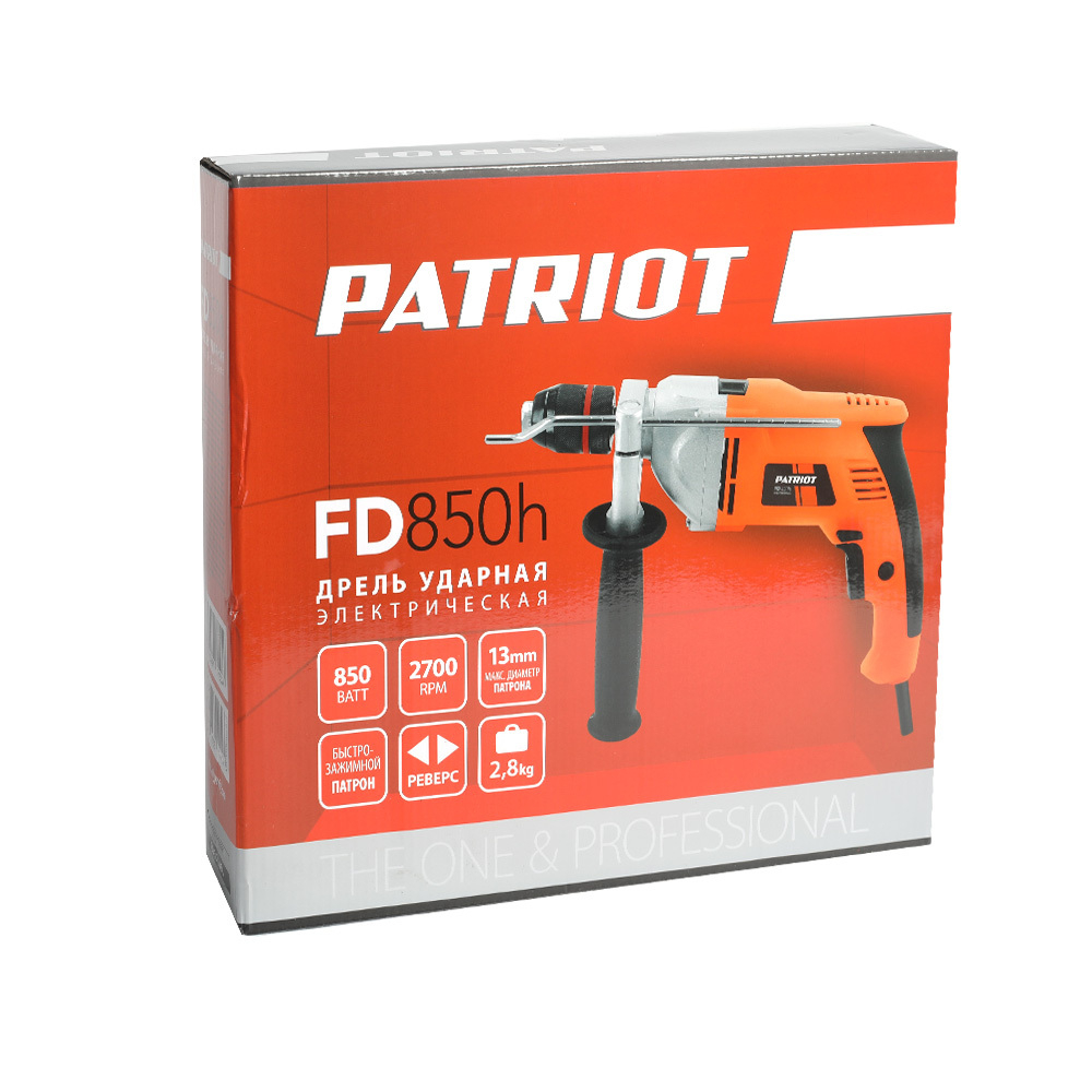 Дрель ударная электрическая PATRIOT FD 850 h
